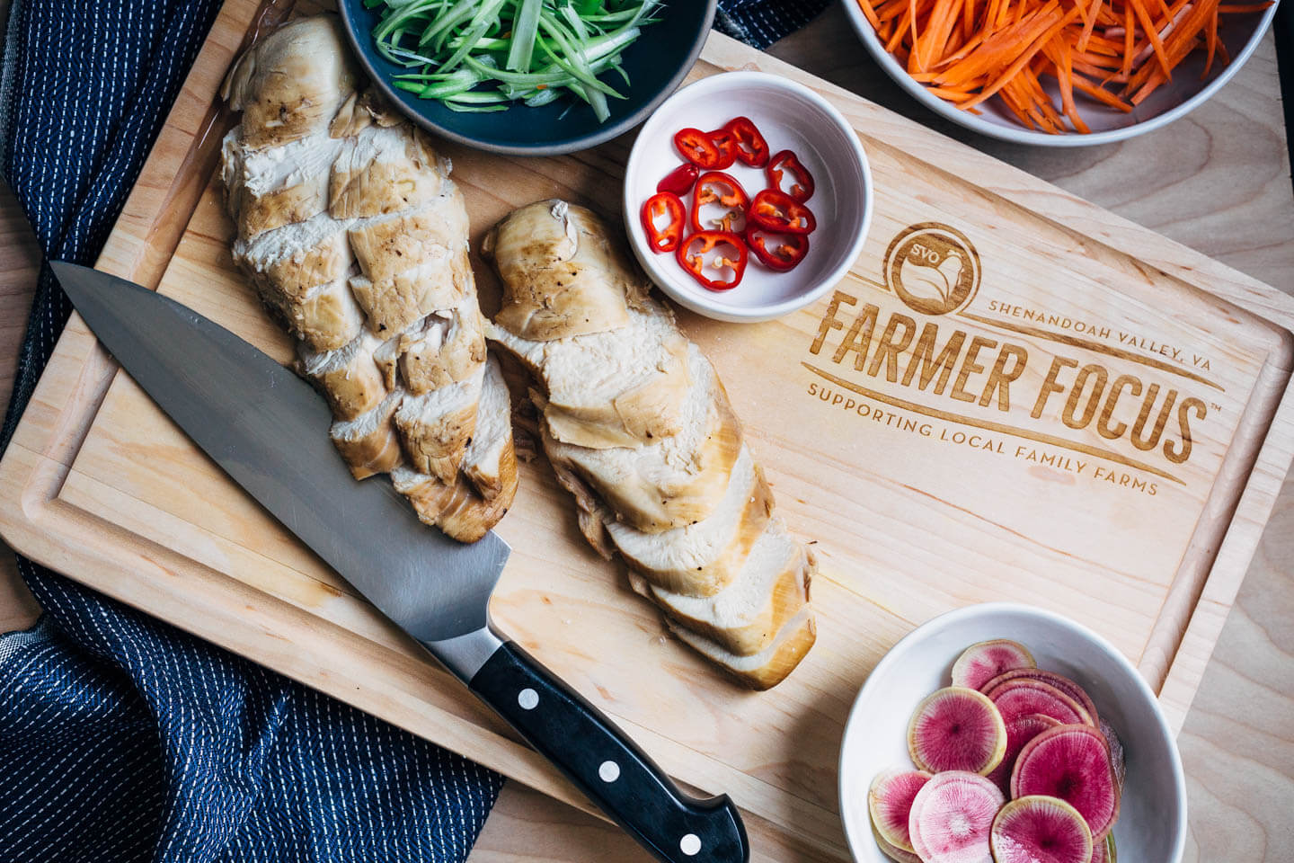 A restorative turnip noodle ramen recipe featuring tender turnip noodles and a host of winter vegetables served in a rich ramen broth topped with juicy, flavorful steamed chicken breasts. Recipe is naturally gluten-free and includes a simple Whole30-compliant variation.