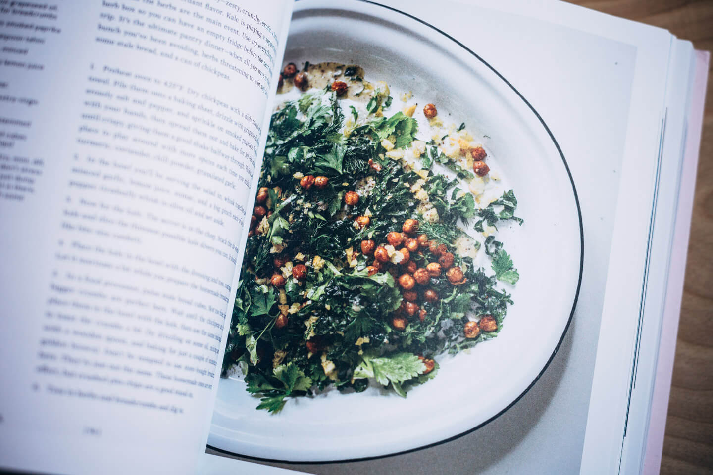 Kale and chickpea salad from The Huckle and Goose Cookbook by Anca Toderic and Christine Lucaciu.
