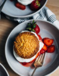 Toothsome semolina strawberry shortcakes are summer dessert perfection.