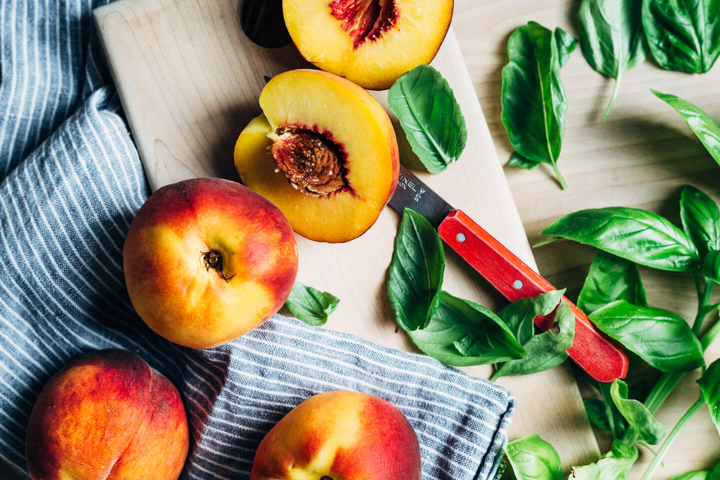 Fresh, sweet summer peaches. 