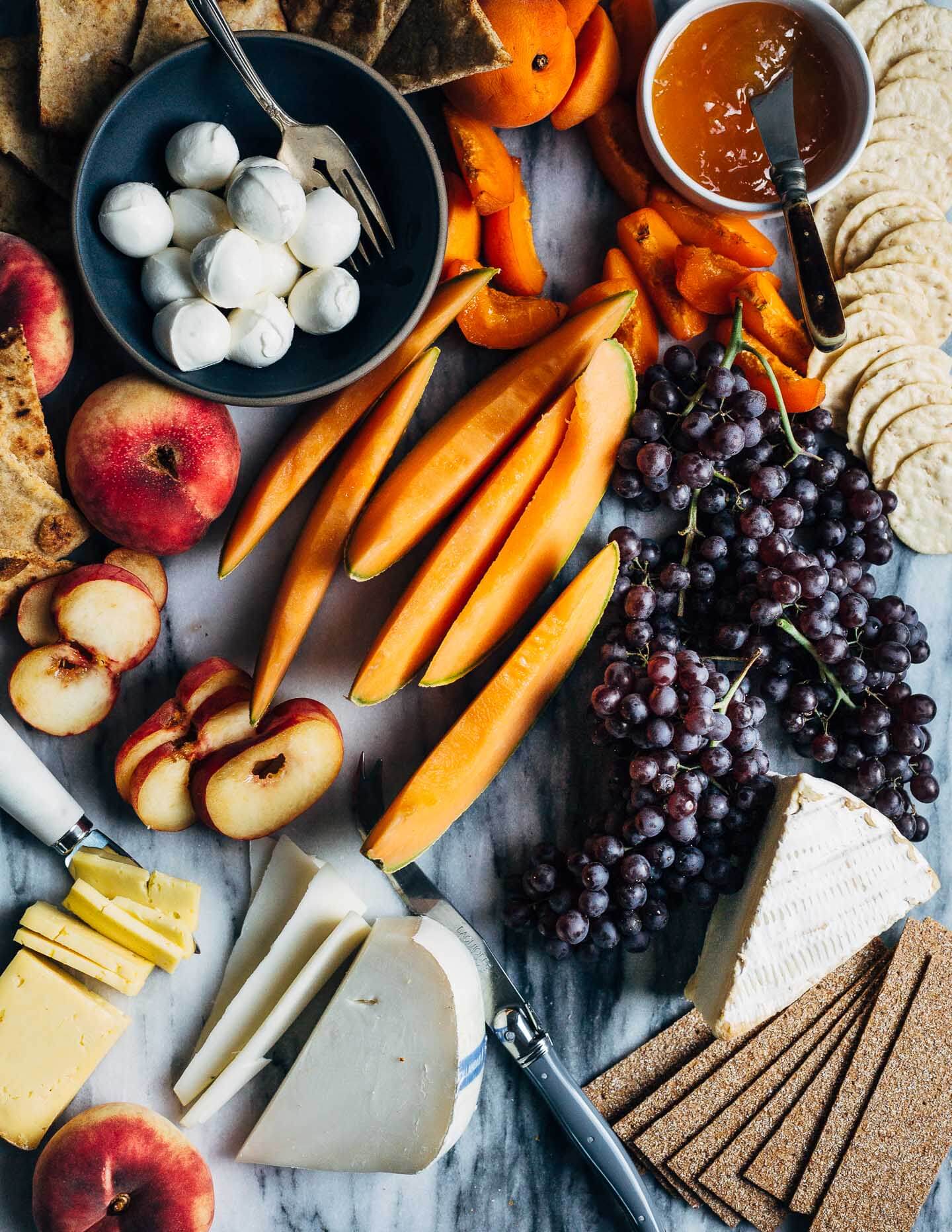 Summer Fruit And Cheese Board Brooklyn Supper