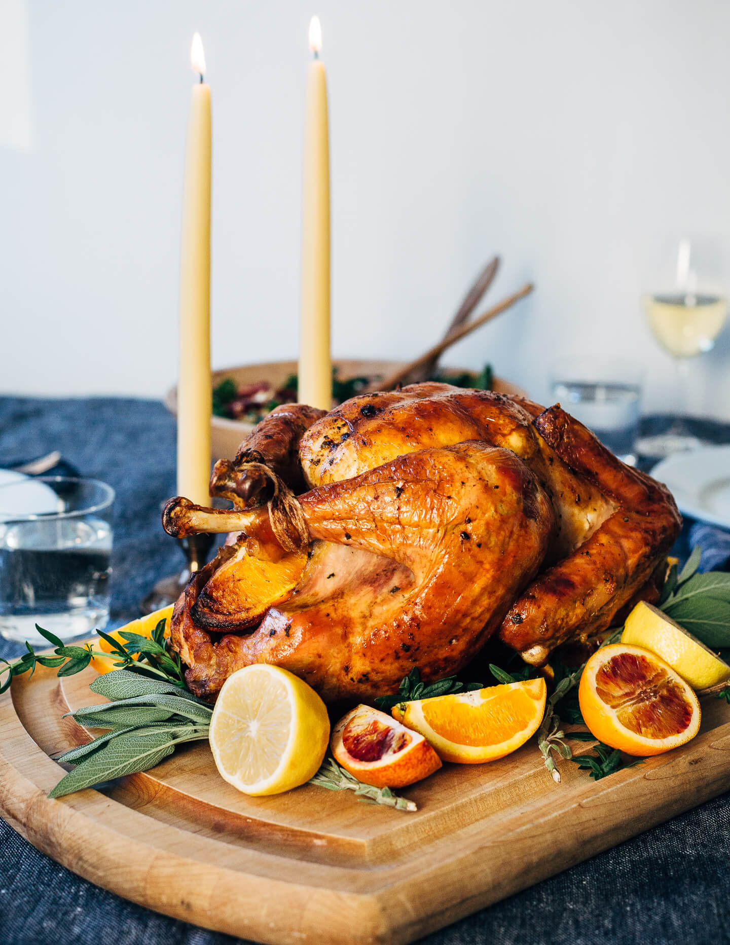 Fresh citrus and herbs make for an incredibly flavorful roasted turkey. 