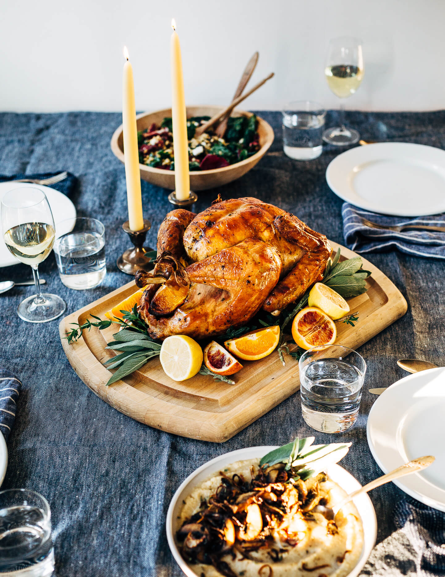 A wonderfully flavorful roasted turkey with herb butter and citrus that captures the essence of traditional Thanksgiving flavors while also keeping things interesting. Roasting a whole bird can be daunting for home cooks but with a simple approach and the right tools, it's easier than you might think!