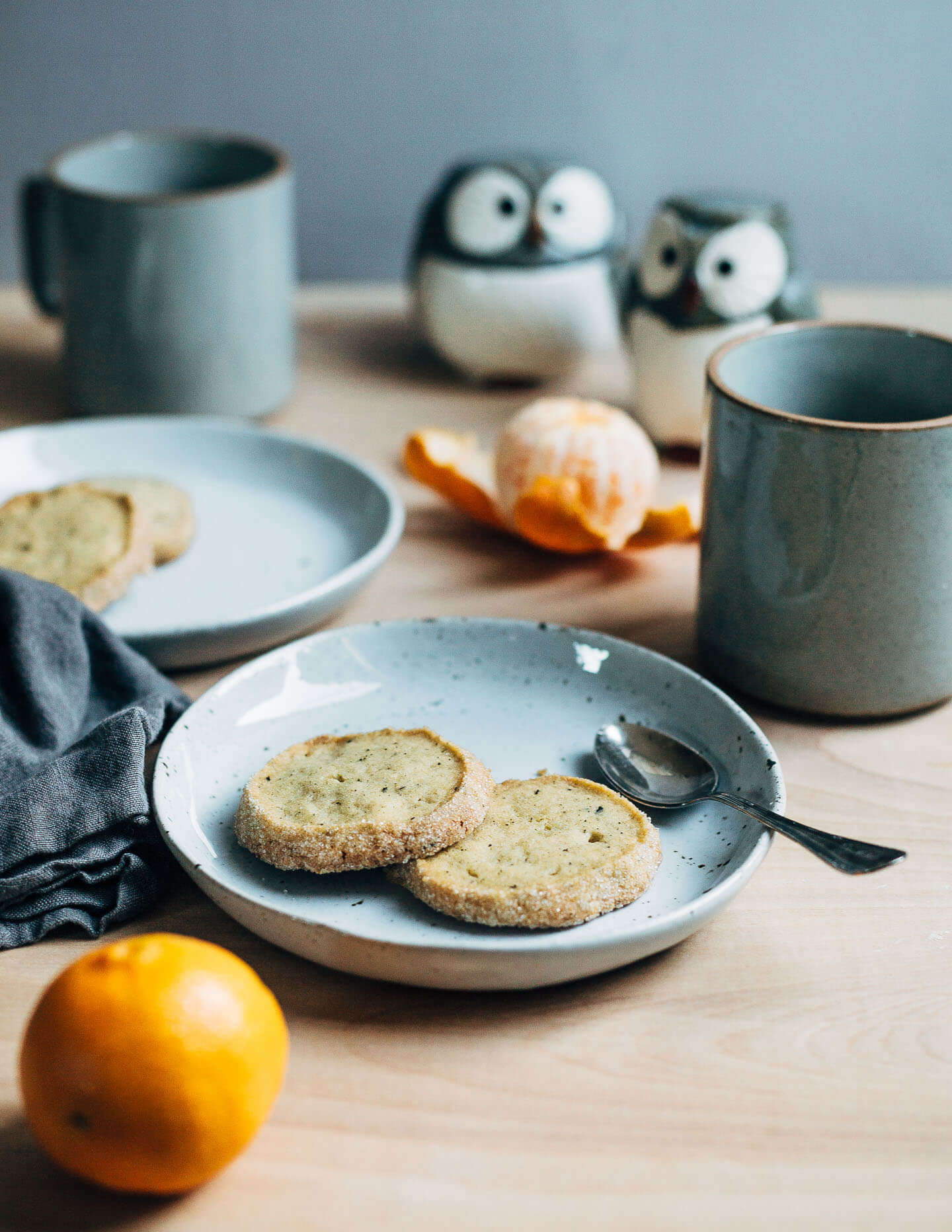 Buttery, delicious Earl Grey sablés served with tea. 