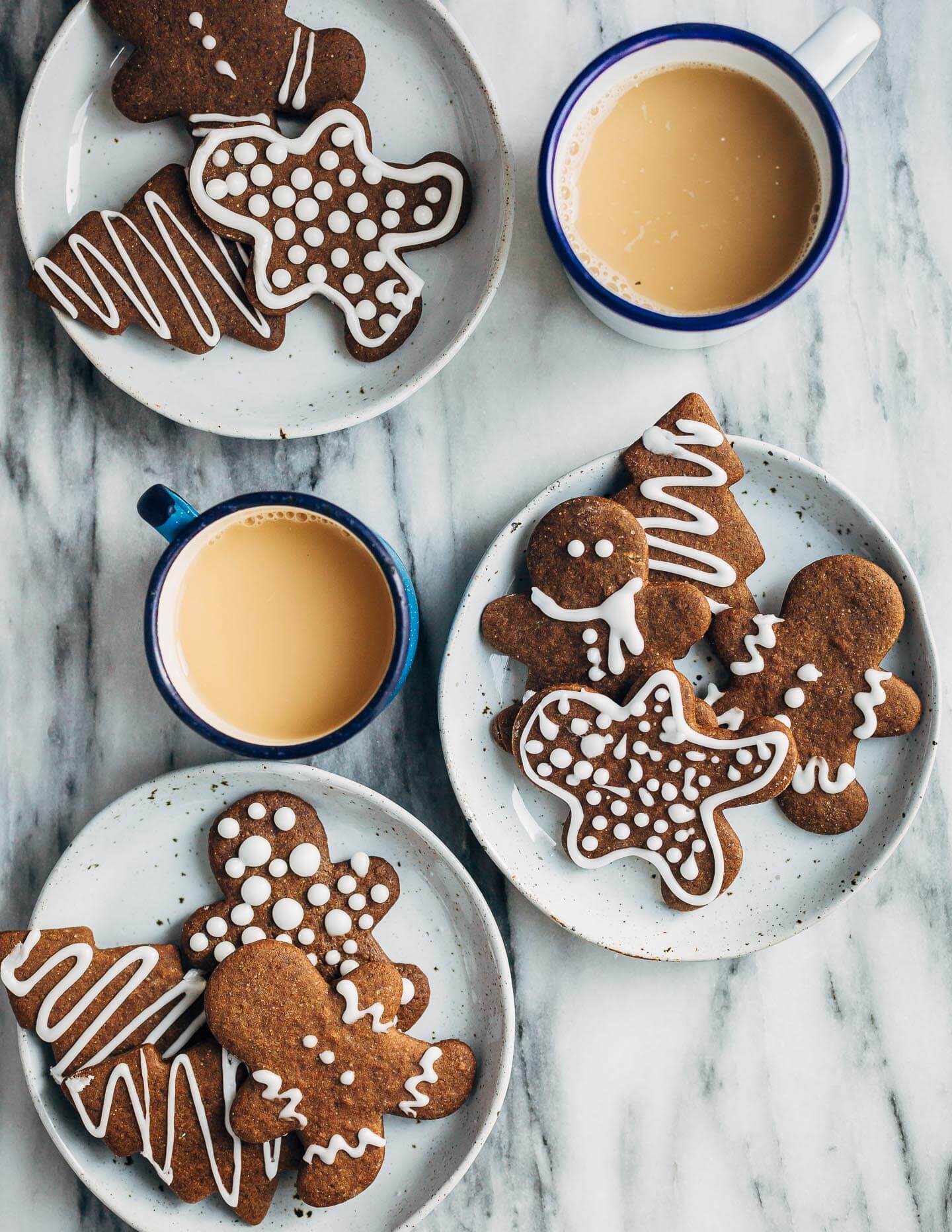 These spiced gingerbread cookies with lemon icing are perfectly sweet, with lots of depth from molasses and heat from a mix of cinnamon, chili powder, and fresh ground pepper. They're also really fun to make with kids. Head below for some simple tips for making rolled cookies with little ones. 