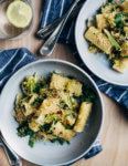 Caramelized Brussels sprout and cabbage pasta with crispy panko and parsley is a wonderful way to counter the February gloom. It's versatile, weeknight-friendly, and quite delicious.