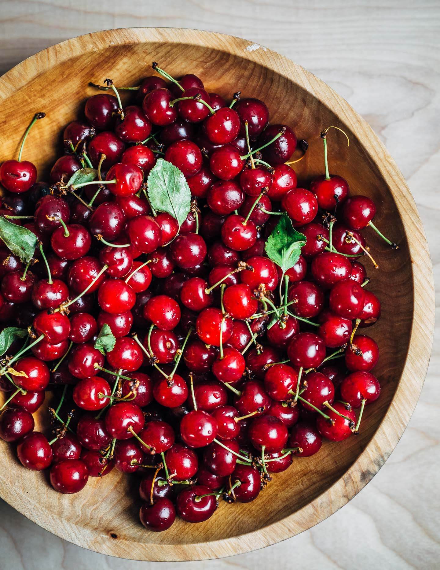 Fresh sour cherries