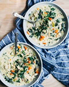 Creamy Chicken and Wild Rice Soup - Brooklyn Supper
