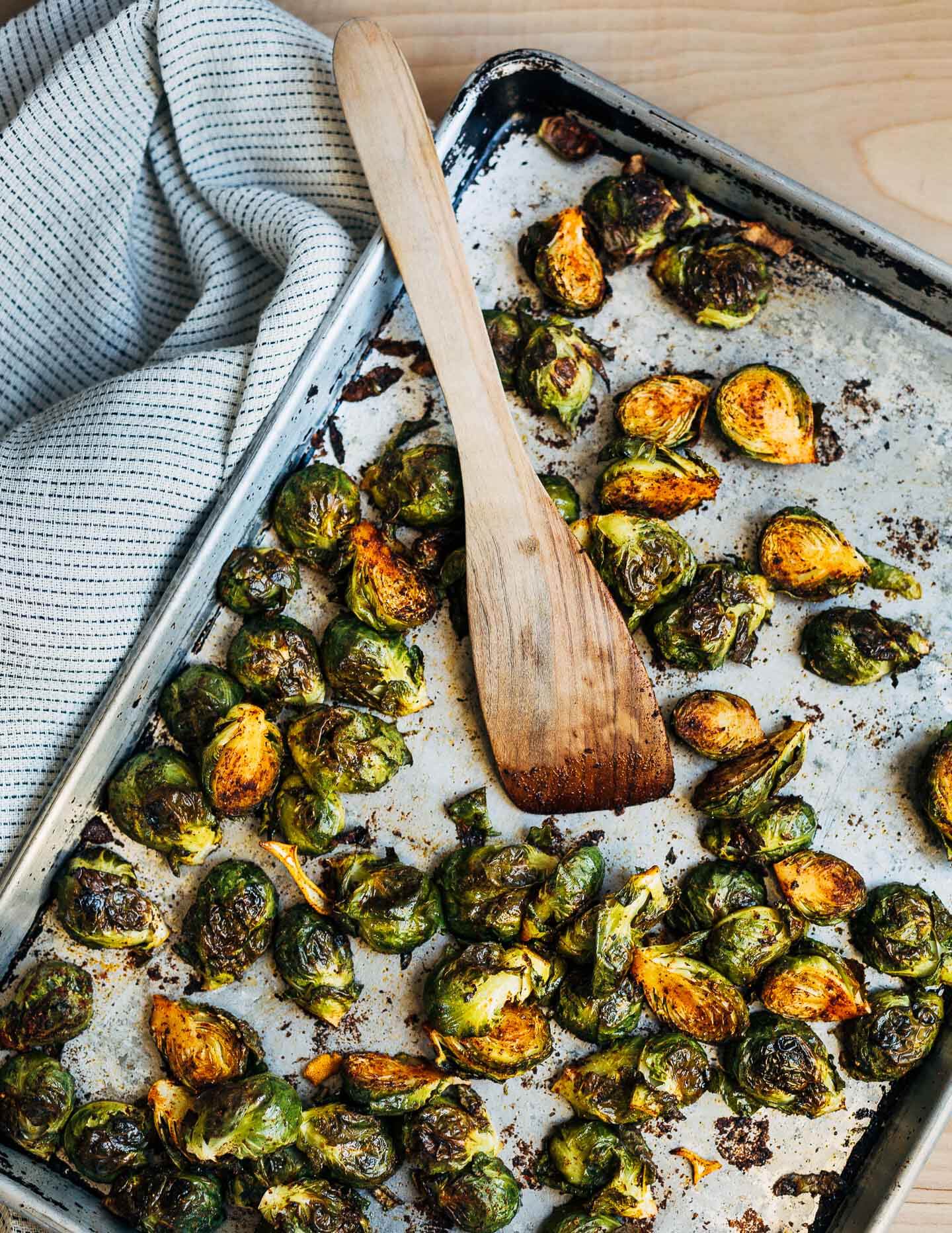 Roasted Brussels sprouts, just out of the oven