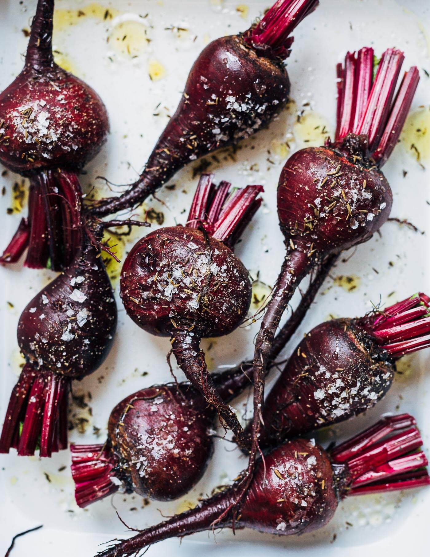 Beets ready to oven steam.