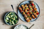 Sweet, savory, and perfectly charred, these easy grilled pineapple chicken kebabs are steeped in a brown sugar and lime marinade and grilled with bell peppers and red onions.