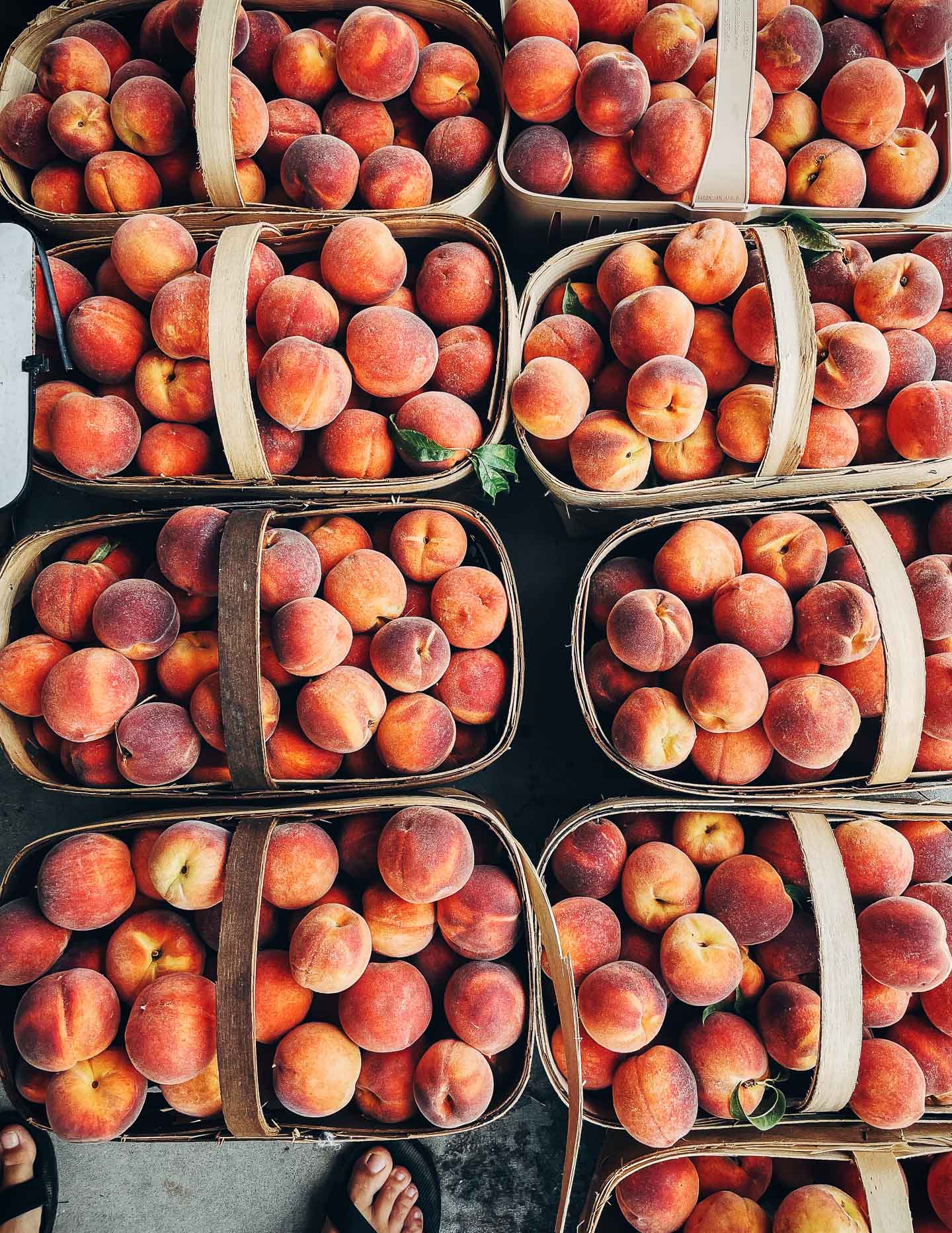 Roadside peaches, North Carolina