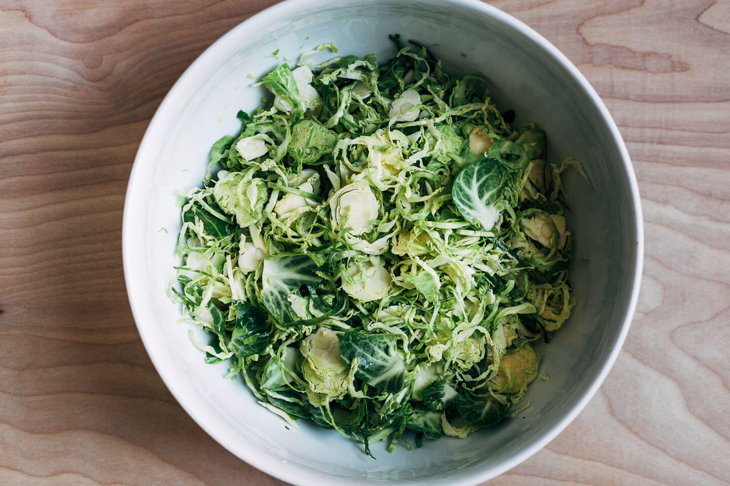 Shaved Brussels sprouts