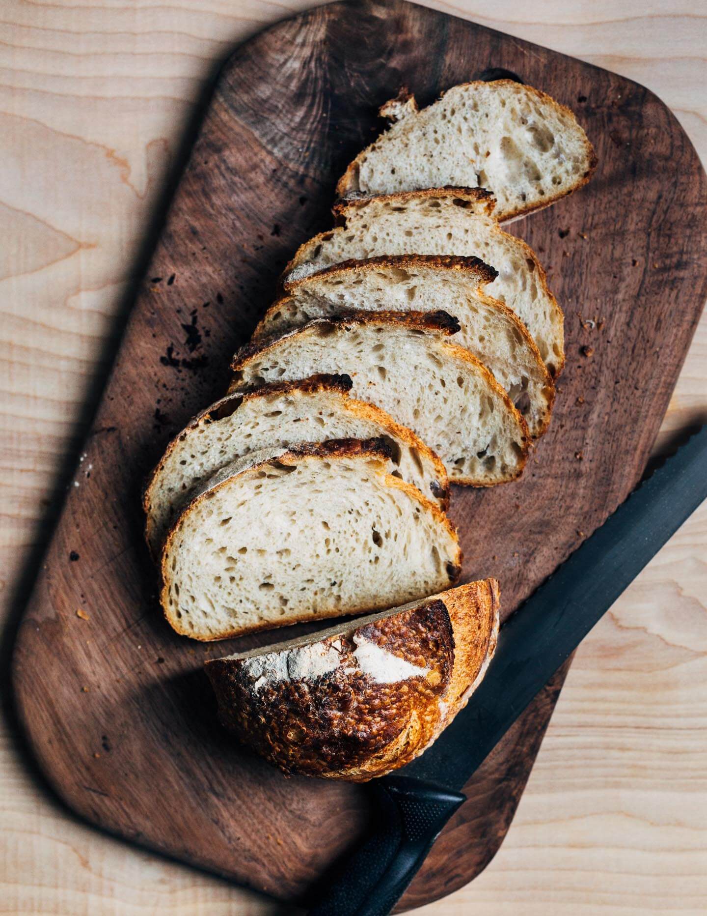 Sliced sourdough