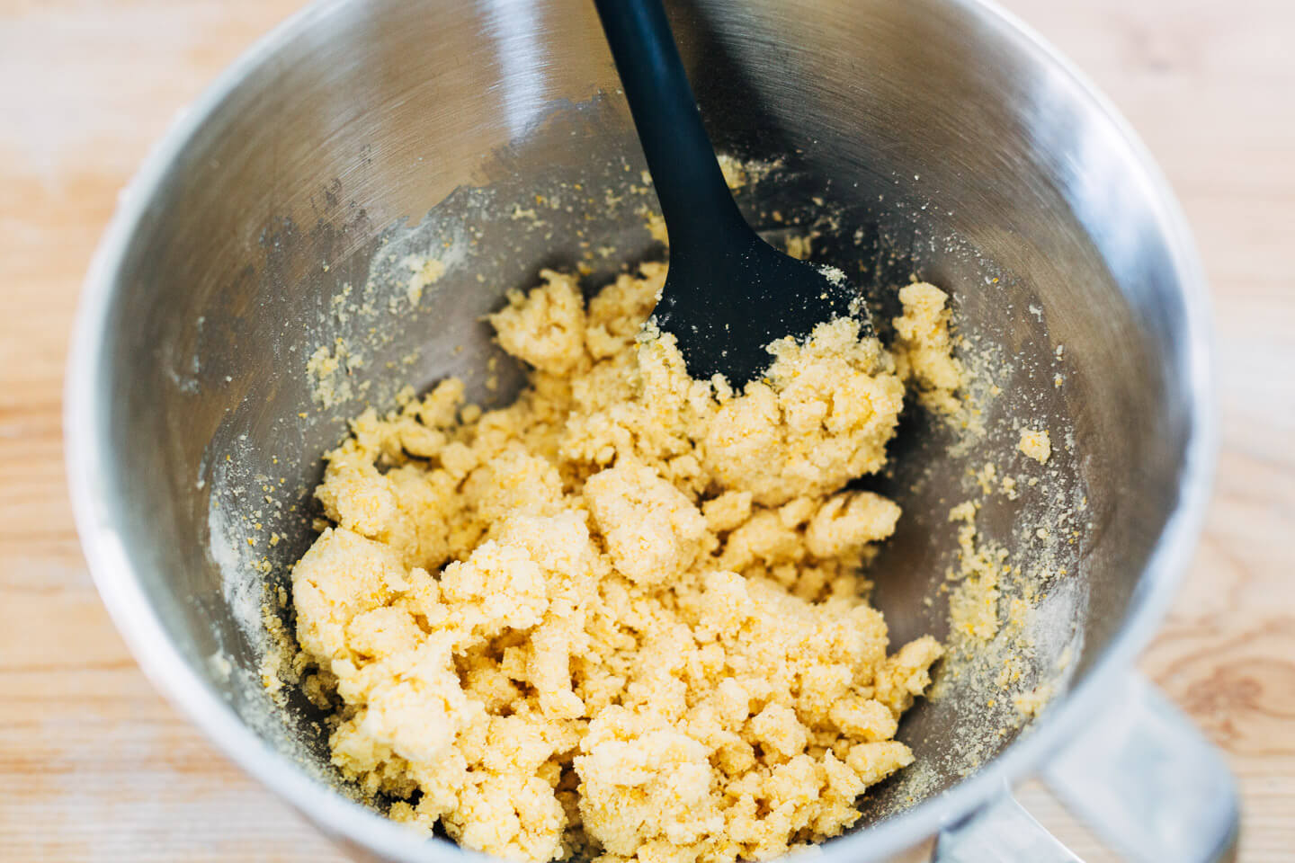 Polenta cookie dough