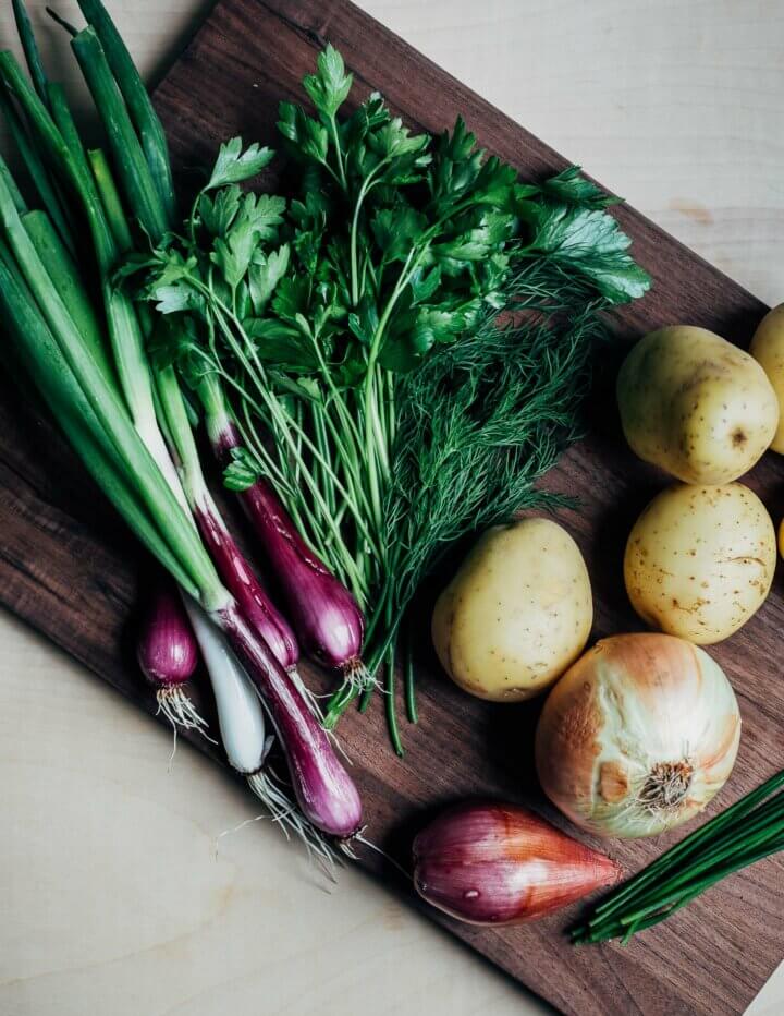 Herby Onion Dip Potato Salad Brooklyn Supper